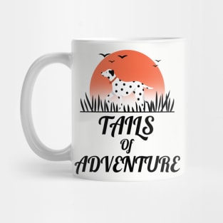 Tails Of Adventure Dog Hiking Dalmatian Mug